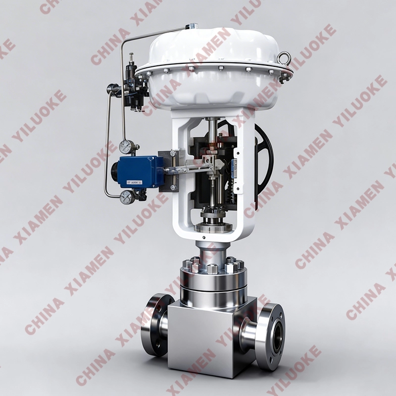 Pneumatic High‑Pressure Control Valve Pneumatic High‑Pressure Control Valve with Flange Ends